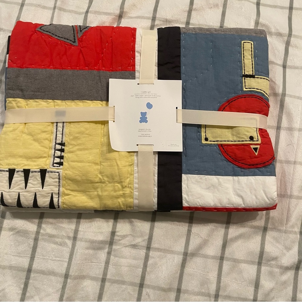Ricki and Richi toddler quilt animals giraffe Elephant - Picture 4 of 6